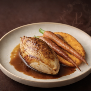 Suprême de volaille fermière au jus réduit