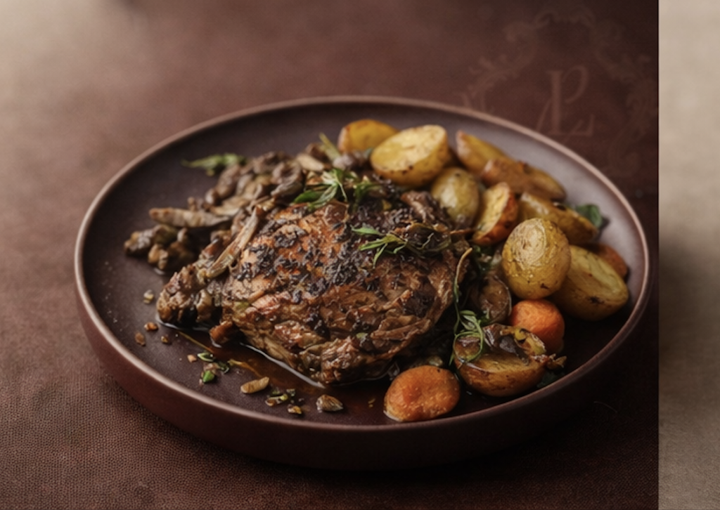 Épaule d’agneau confite 7h au romarin